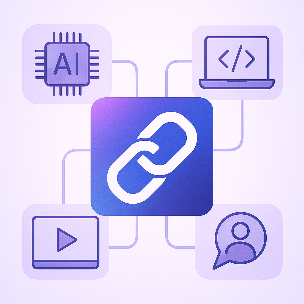 LangChain AI use cases diagram showing various applications including chatbots, document analysis, and content generation