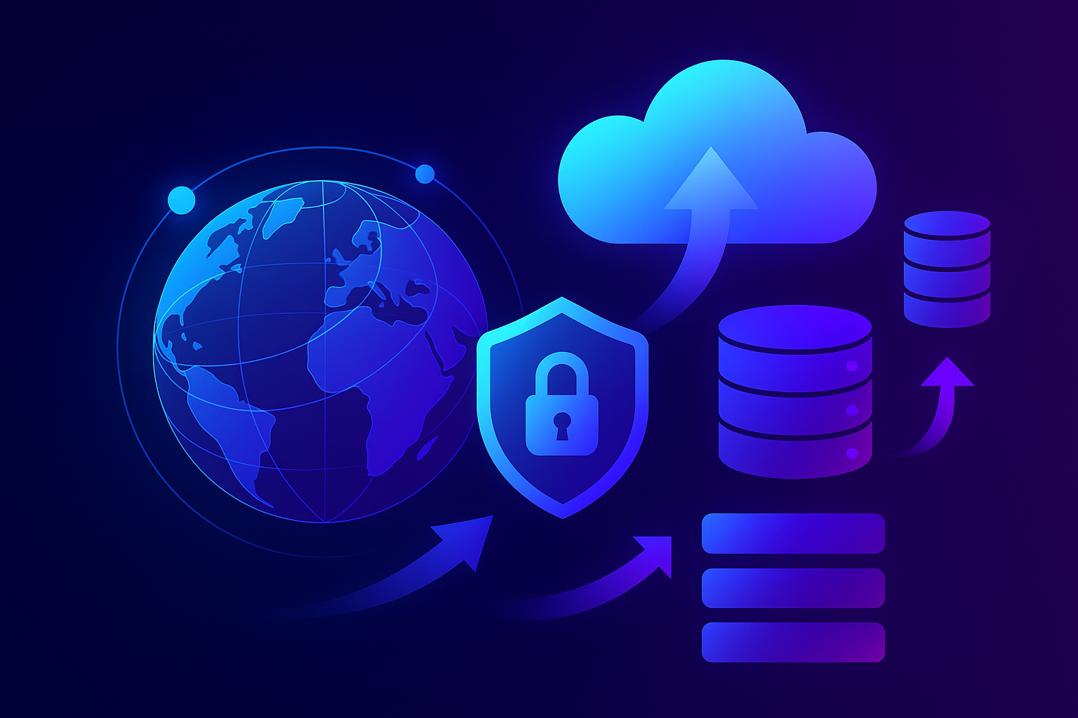 SmartMemory global infrastructure diagram showing enterprise-grade security, edge computing network, and automatic scaling capabilities