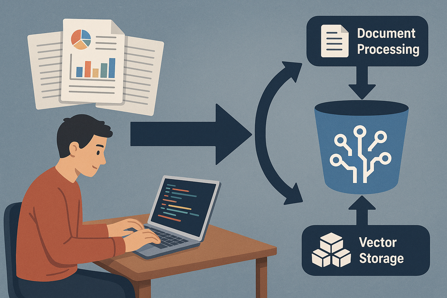 SmartBuckets developer experience comparison showing simplified document pipeline management and reduced code requirements